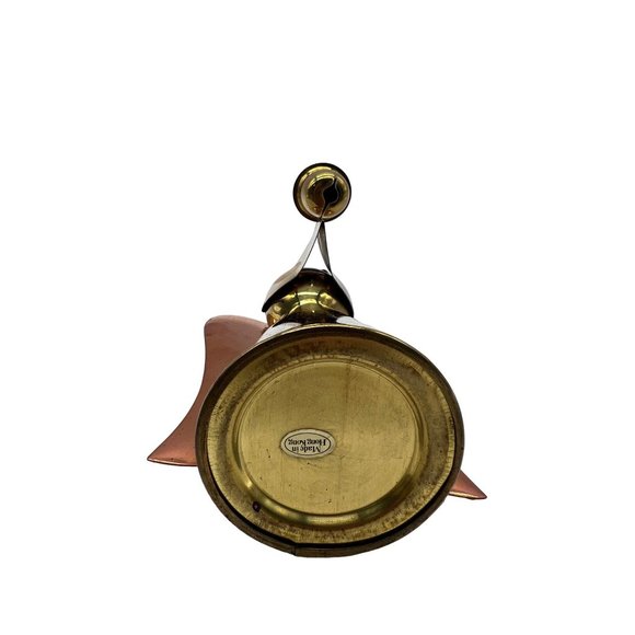 Two Tone Brass Copper Angel Candle Holder - Picture 8 of 9